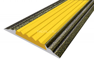 Алюминиевый порог 46 мм с резиновой вставкой одноуровневый АП-46-Антик бронза-желтый 3,0 м Алюминиевый порог 46 мм с резиновой вставкой одноуровневый АП-46-Антик бронза-желтый 3,0 м