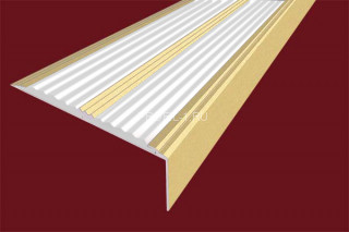 Порог угловой 70х22 мм алюминиевый противоскользящий АУ-70-Анод золото-белый 2,0 м Порог угловой 70х22 мм алюминиевый противоскользящий АУ-70-Анод золото-белый 2,0 м