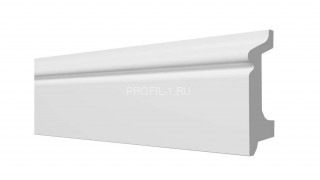 Напольный плинтус Decor-Dizayn DD122 полистирол белый, под покраску 78х21х2000 мм