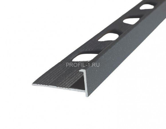 Алюминиевый L-профиль 8 мм ПО-202 серый муар 2.7 м Алюминиевый L-профиль 8 мм ПО-202 серый муар 2.7 м