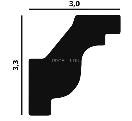 Потолочный плинтус Перфект Плюс P51 33 мм 200 см