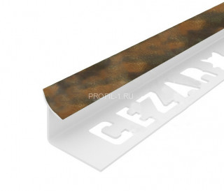 Внутренний угол ПВХ закладной для плитки 10 мм Cezar 218 Коричневый мрамор 2,5 м (10 штук) Внутренний угол ПВХ закладной для плитки 10 мм Cezar 218 Коричневый мрамор 2,5 м (10 штук)