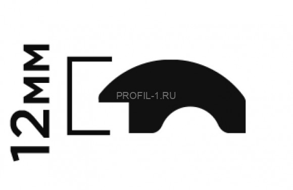 Финишный молдинг HiWood LF140B BR432 коричневый 12х26 мм 2,7 м