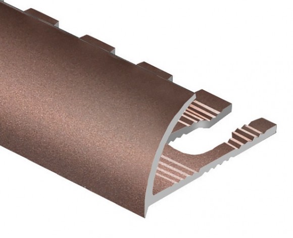 Профиль для плитки С-образный алюминий гибкий 12 мм PV21-14 розовый матовый 2,7 м