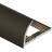 Алюминиевый профиль для плитки С-образный 10 мм PV17-10 коричневый матовый 2,7 м