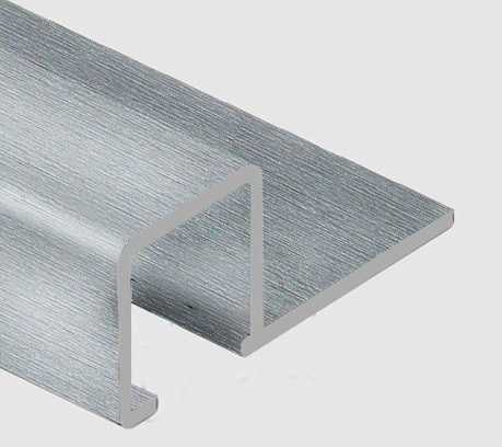 Профиль для плитки П-образный алюминий 12х12 мм PV32-03 серебро блестящее 2,7 м
