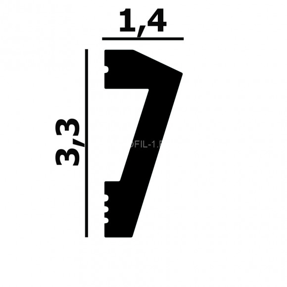 Декоративный молдинг Перфект Плюс P138-2800 белый ударопрочный 14х33 мм 2.8 м