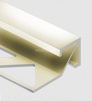 Профиль для плитки внешний Квадрат 14х14 мм алюминий PV72-13 песок блестящий 2,7 м Профиль для плитки внешний Квадрат 14х14 мм алюминий PV72-13 песок блестящий 2,7 м