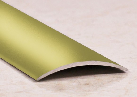 Порог алюминиевый полукруглый 20 мм Cezar LPO 20 оливка матовая 1,0 м