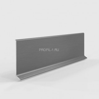 Плинтус алюминиевый напольный Laconistiq Adhesive 80 серебро 80х10х2500 мм