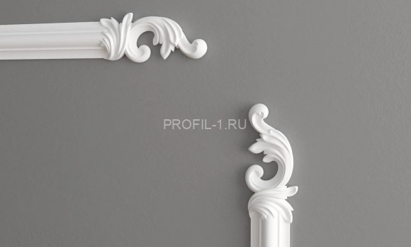 Декоративный элемент Decor-Dizayn H1-DD002 LR полиуретан белый, под покраску 165х71х26 мм Декоративный элемент Decor-Dizayn H1-DD002 LR полиуретан белый, под покраску 165х71х26 мм