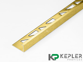 L-профиль 10х5 мм из нержавеющей стали SS 304 FSBP130-10 GS S.S.304 золото сатинированное 2.7 м