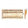 Молдинг DECOMASTER 152-553 ДМ (85x25x2400) цвет Шампань антик