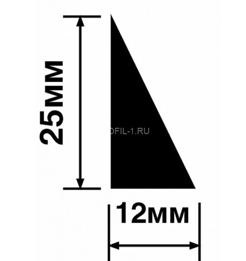 Молдинг 12х25 мм HiWood TR25 белый 2,7 м Молдинг 12х25 мм HiWood TR25 белый 2,7 м