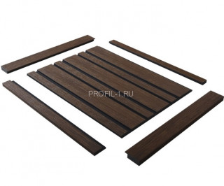 Финишный молдинг для панелей Hiwood LF124B BR396K под дерево 31х12 мм 2,7 м Финишный молдинг для панелей Hiwood LF124B BR396K под дерево 31х12 мм 2,7 м