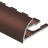 Профиль для плитки С-образный алюминий гибкий 12 мм PV21-10 коричневый матовый 2,7 м
