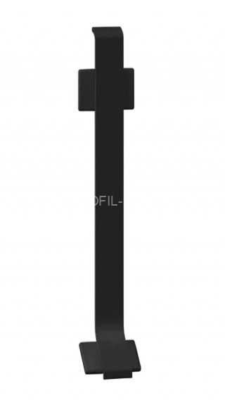 Алюминиевая фурнитура для плинтуса Laconistiq Adhesive 62 мм соединитель черный Алюминиевая фурнитура для плинтуса Laconistiq Adhesive 62 мм соединитель черный