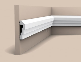 Гибкий молдинг Orac Decor Purotouch P7070F белый полиуретан 74х22 мм 2м