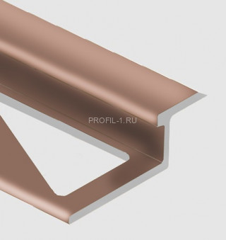 Профиль Z-образный 10 мм алюминий PV46-07 бронза блестящая 2,7 м Профиль Z-образный 10 мм алюминий PV46-07 бронза блестящая 2,7 м