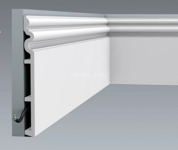 Напольный плинтус Orac Decor Duropolymer SX193 белый полистирол 250х22 мм 2м