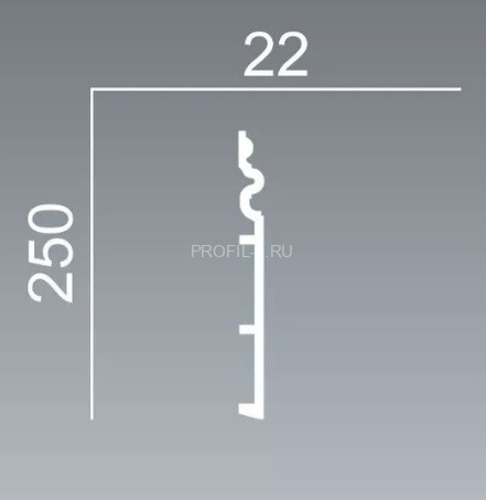 Напольный плинтус Orac Decor Duropolymer SX193 белый полистирол 250х22 мм 2м Напольный плинтус Orac Decor Duropolymer SX193 белый полистирол 250х22 мм 2м