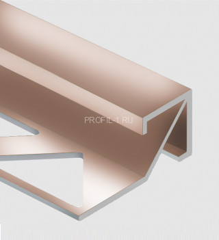 Профиль для плитки внешний Квадрат 14х14 мм алюминий PV72-07 бронза блестящая 2,7 м Профиль для плитки внешний Квадрат 14х14 мм алюминий PV72-07 бронза блестящая 2,7 м