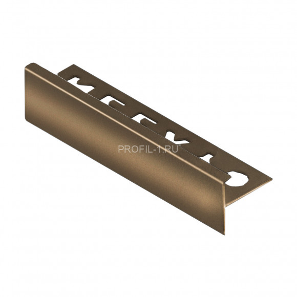 Алюминиевый профиль лестничный F-образный 10мм NEEXY PV53-48-BBR-D темная бронза блестящая 2.7м Алюминиевый профиль лестничный F-образный 10мм NEEXY PV53-48-BBR-D темная бронза блестящая 2.7м