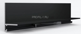Алюминиевый микроплинтус Laconistiq micro-L черный 2,45 м Алюминиевый микроплинтус Laconistiq micro-L черный 2,45 м