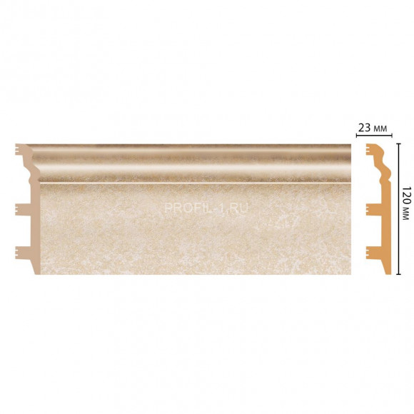 Плинтус напольный DECOMASTER D233-18DДМ (120x23x2400) цвет Бежевый с перламутром