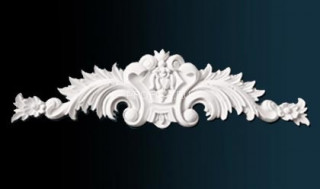 Декоративный орнамент Перфект P1011 белый 75х294х22 мм