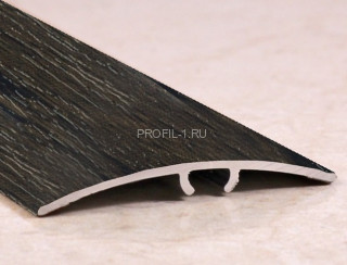 Алюминиевый порог ламинированный разноуровневый 41 мм ПО-41 209 Орех тропический 2,7 м Алюминиевый порог ламинированный разноуровневый 41 мм ПО-41 209 Орех тропический 2,7 м