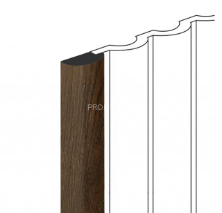 Финишный молдинг HiWood LF140B BR489G под дерево 12х26 мм 2,7 м Финишный молдинг HiWood LF140B BR489G под дерево 12х26 мм 2,7 м