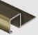 Профиль для плитки П-образный алюминий 12х12 мм PV32-09 шампань блестящая 2,7 м