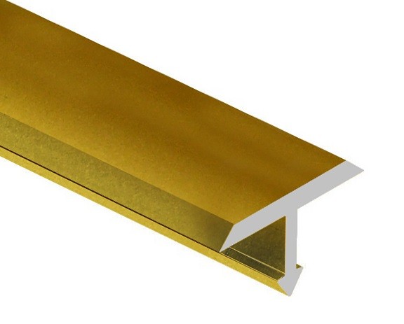 Профиль Т-образный 26 мм алюминий плоский PV39-04 золото матовое 2,7 м