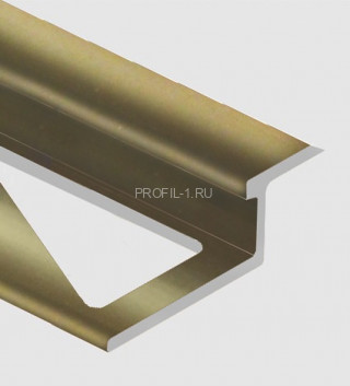 Профиль Z-образный 10 мм алюминий PV46-09 шампань блестящая 2,7 м Профиль Z-образный 10 мм алюминий PV46-09 шампань блестящая 2,7 м