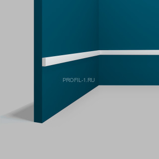 Декоративный молдинг Перфект Плюс P140 белый ударопрочный 10х20 мм 2 м