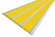Алюминиевая полоса с резиновыми вставками 100 мм АП-100 желтый 2,0 м