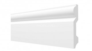 Напольный плинтус Decor-Dizayn DD137 полистирол белый, под покраску 100х14х2000 мм