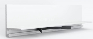 Алюминиевый микроплинтус Laconistiq micro-L белый 2,45 м Алюминиевый микроплинтус Laconistiq micro-L белый 2,45 м