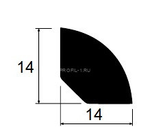Галтель ПВХ Lemal выпуклая 14х14 мм Цвет 8538 Дуб новый 2,5 м