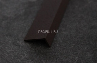Алюминиевый уголок 20х10 ПБ20х10 шоколад муар 3 м