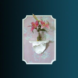 Декоративная полка Perfect K5012 белый полиуретан 190х264х161 мм