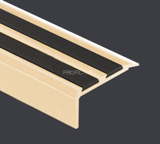 Порог угловой 35х15 мм c резиновой вставкой Cezar LSSG L латунь полированная 2 м Порог угловой 35х15 мм c резиновой вставкой Cezar LSSG L латунь полированная 2 м