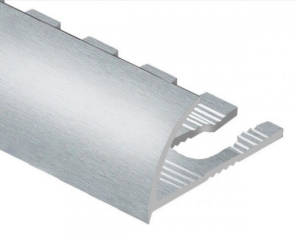 Профиль для плитки С-образный алюминий гибкий 12 мм PV21-03 серебро блестящее 2,7 м