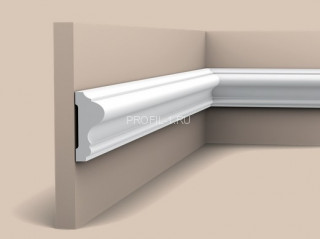 Гибкий молдинг Orac Decor Purotouch P8020F белый полиуретан 60х26 мм 2м