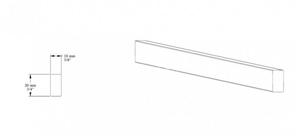 Гибкий напольный плинтус Orac Decor Duropolymer SX194F белый полистирол 20х10 мм 2м