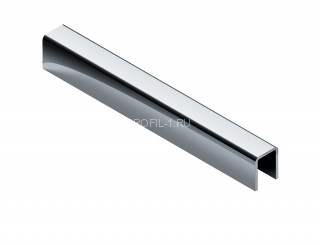 Нержавеющий стальной П-профиль 10х8х10 мм NEEXY PVS96-03 MR зеркальный 2.7 м