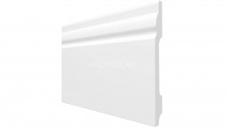 Напольный плинтус Decor-Dizayn DD15 полистирол белый, под покраску 99х14х2000 мм