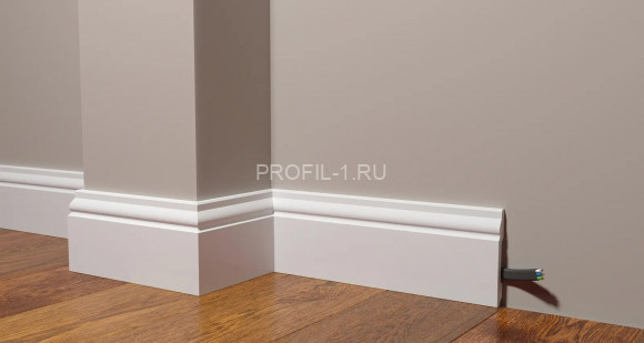 Напольный плинтус Decor-Dizayn DD15 полистирол белый, под покраску 99х14х2000 мм Напольный плинтус Decor-Dizayn DD15 полистирол белый, под покраску 99х14х2000 мм