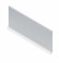Алюминиевый плинтус напольный 40мм NEEXY AKBD40-MS серебро матовое 2.5м